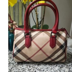 Burberry Nova check  boston bag